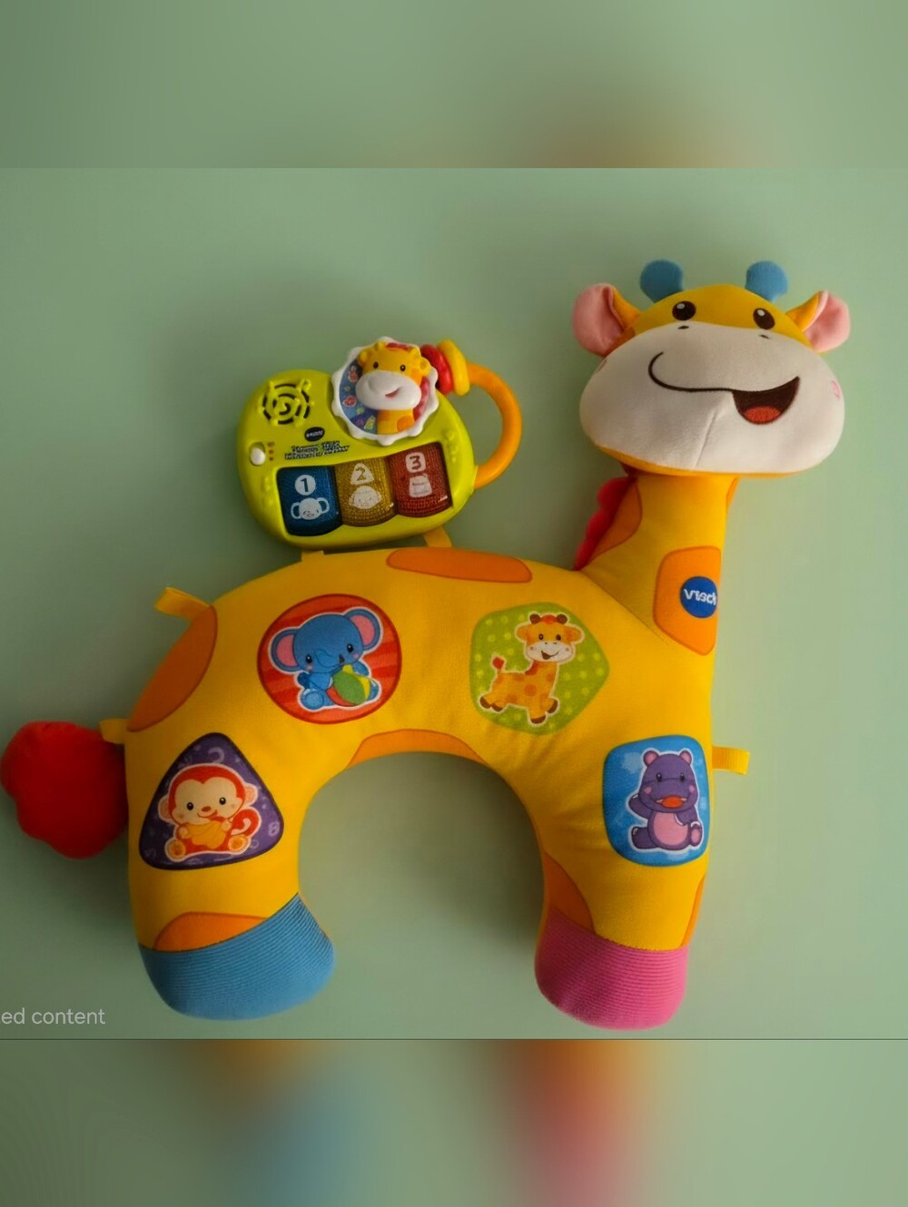 VTech Tummy Time Discovery Pillow With Detachable Interactive Toy